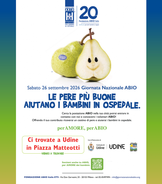 ✨ 🍐 Sabato 26 settembre 2026 – 22° Giornata Nazionale ABIO🍐 ✨