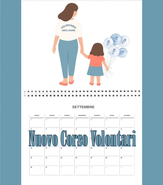 ✨📅Online il Calendario del nuovo Corso Volontari di ABIO UDINE!